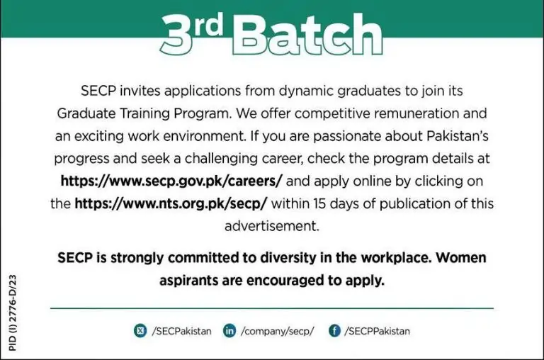 SECP Latest Jobs 2023 in Islamabad